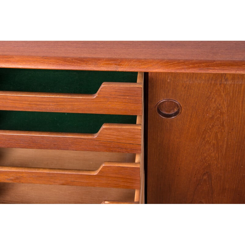 Vintage teak sideboard by Arne Hovmand-Olsen for Mogens Kold, Denmark 1960