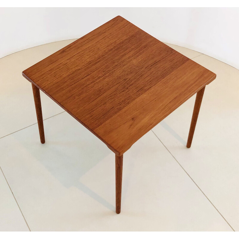 Vintage FD544 side table in solid teak by Edvard Kindt-Larsen for France and Son, Denmark 1950