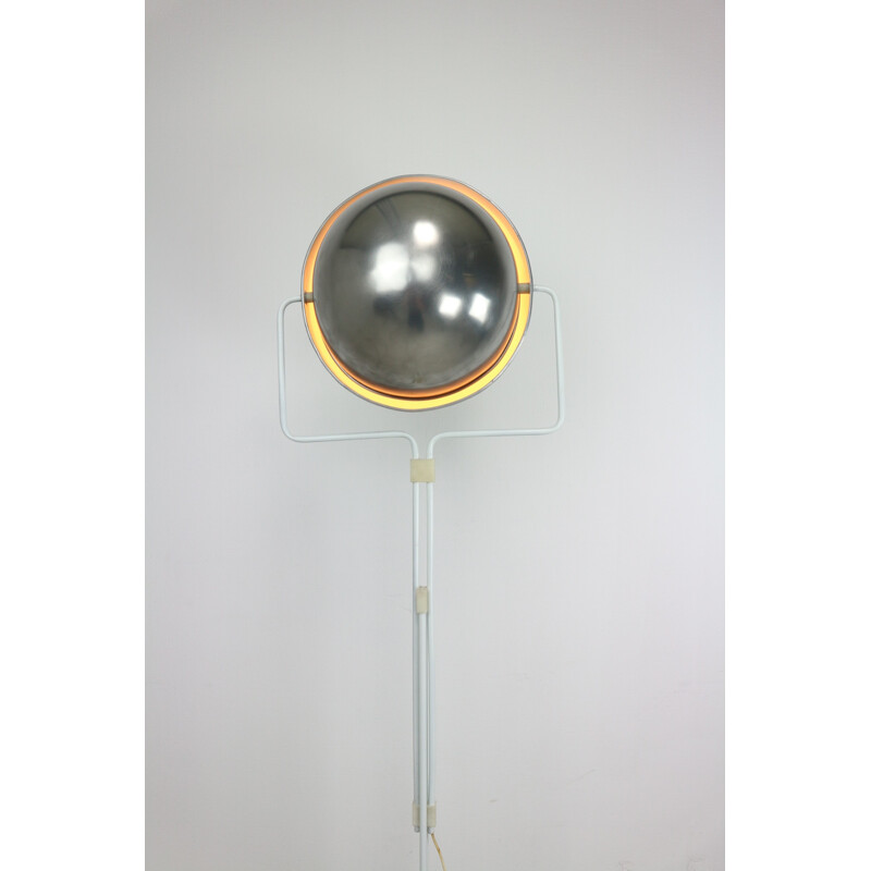 Eclipse floor lamp in metal and aluminium by Evert Jelles produced by Raak - 1960s