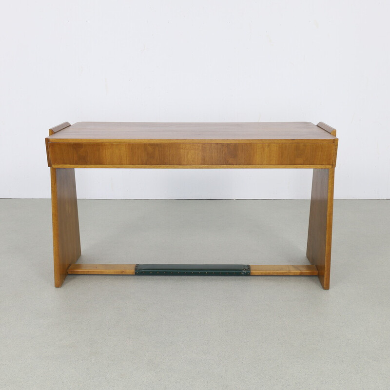 Bureau vintage en noyer avec tiroirs, 1960