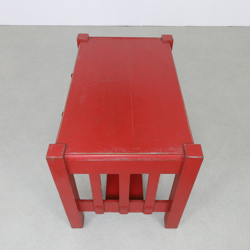 Alter roter Schreibtisch, 1960