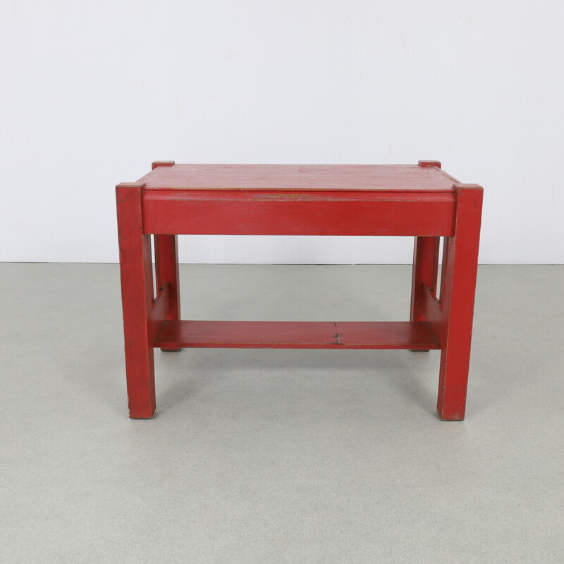 Vintage red desk, 1960