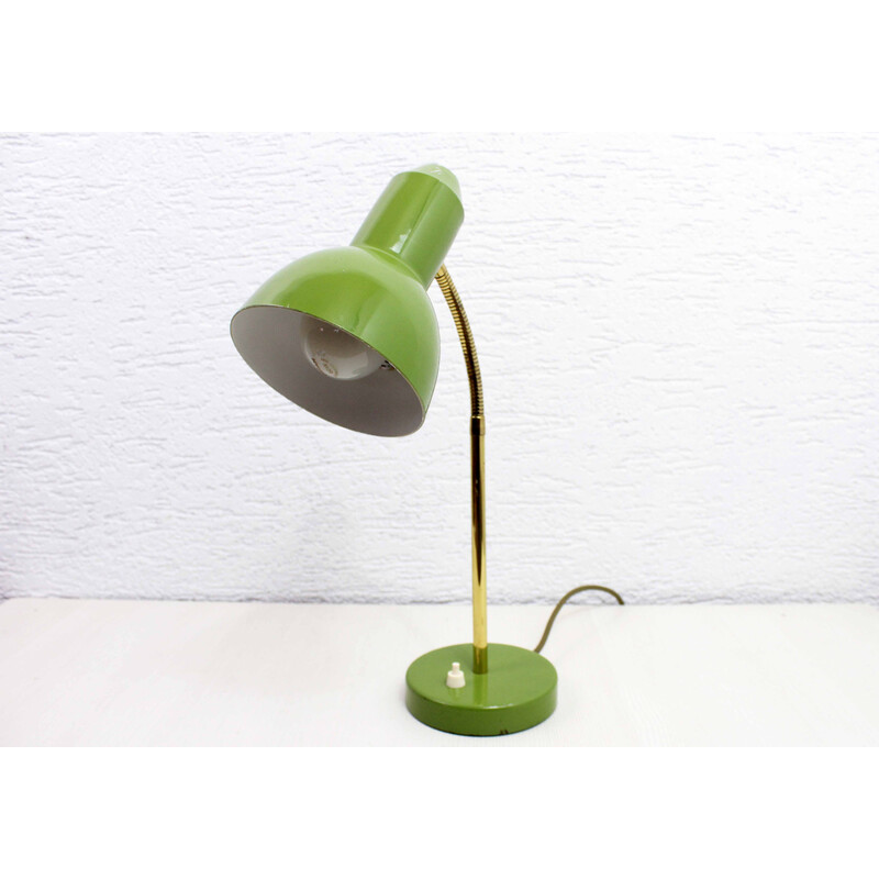 lampe à poser bureau vintage vert amande 50 60 maison simone nantes