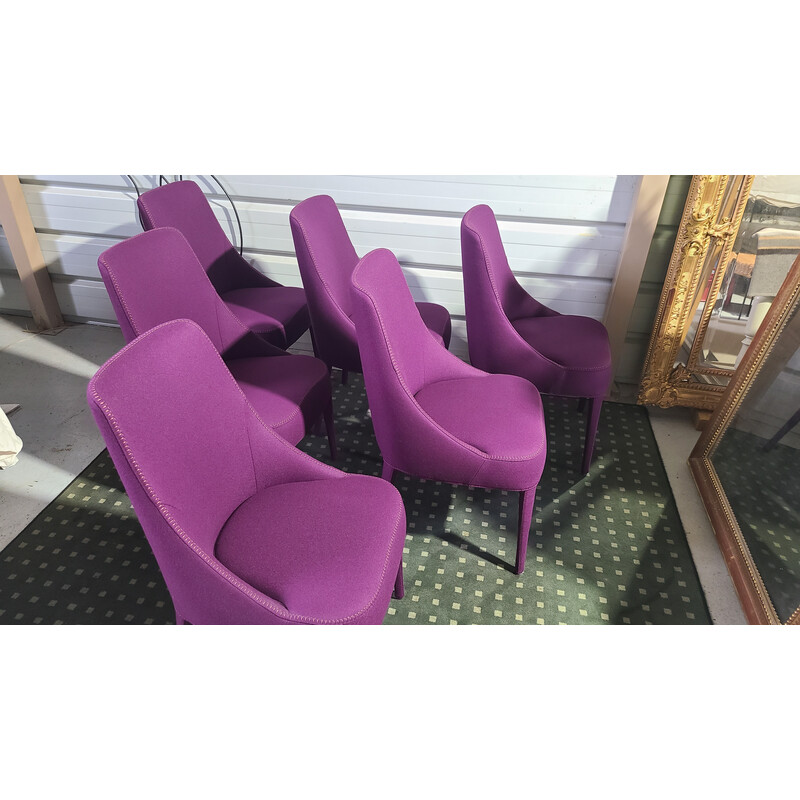 Lot de 6 chaises vintage Febo par Antonio Citterio pour Maxalto, 2018