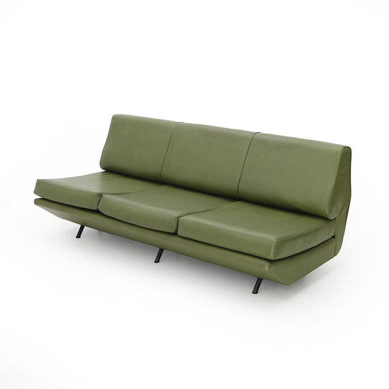 Vintage 3-seater sofa bed “Sleep-o-matic” in metal by Marco Zanuso for Arflex, 1950