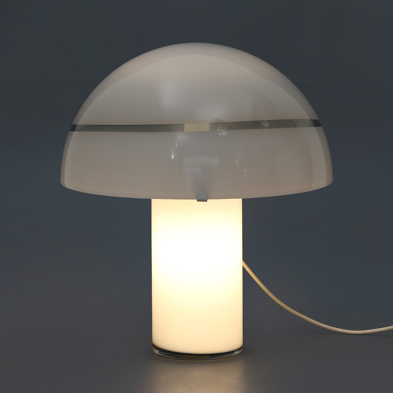Lampe de table vintage en verre de Murano par Carlo Nason pour Mazzega, 1970