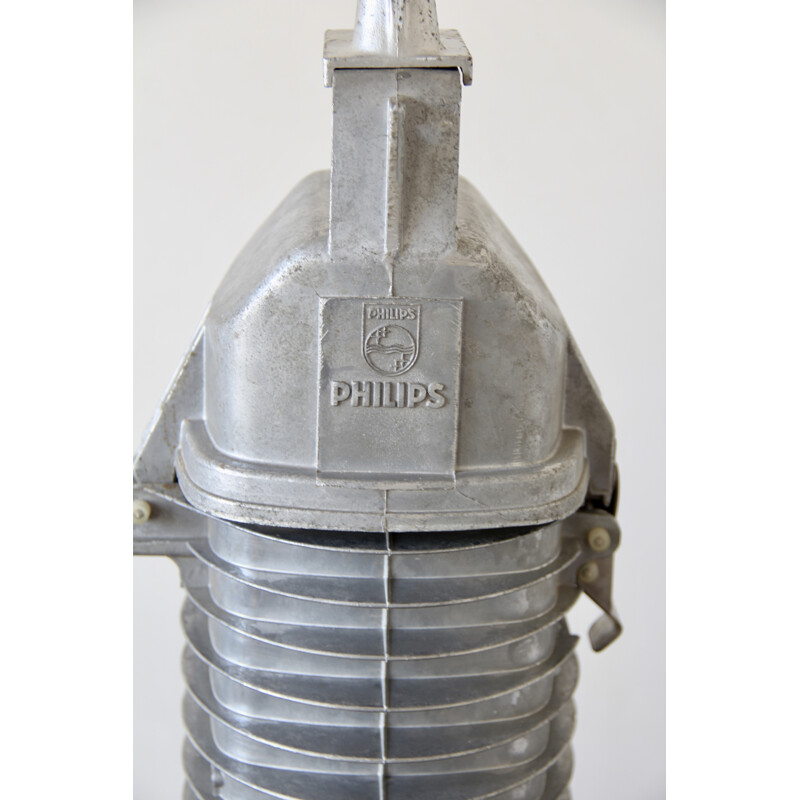 Vintage industrial Philips hanging lamp - 1950s