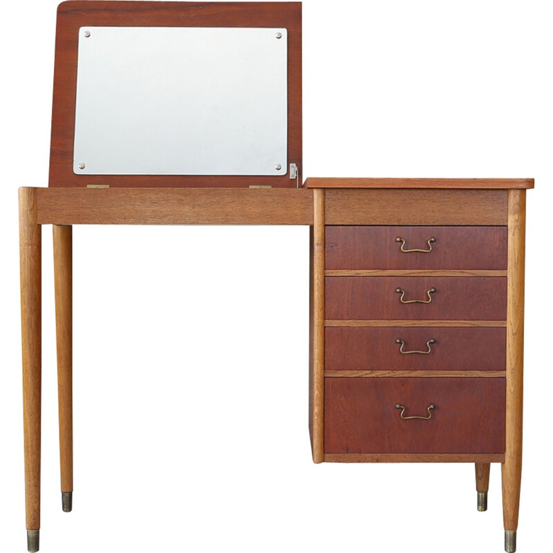 Danish small oak dressing table - 1960s