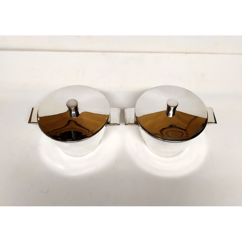 Pair of vintage soup bowls by Gio Ponti for Krupp-Milan, 1953