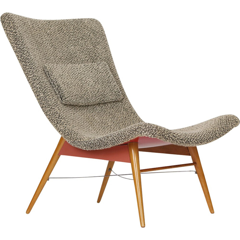 Mid-Century Lounge Chair by Miroslav Navratil for Cesky Nabytek - 1960s