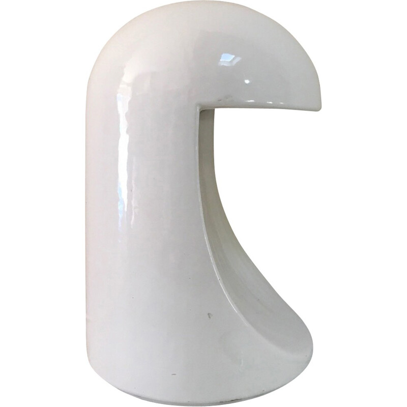 The "Longobarda" white ceramics lamp by Marcello Cuneo - 1960s