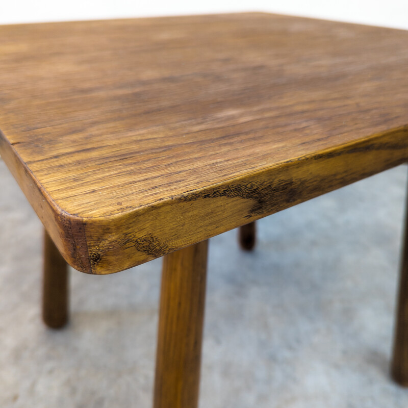 Table basse vintage en chêne par Jan Vaněk pour Krásná Jizba, Tchécoslovaquie 1947