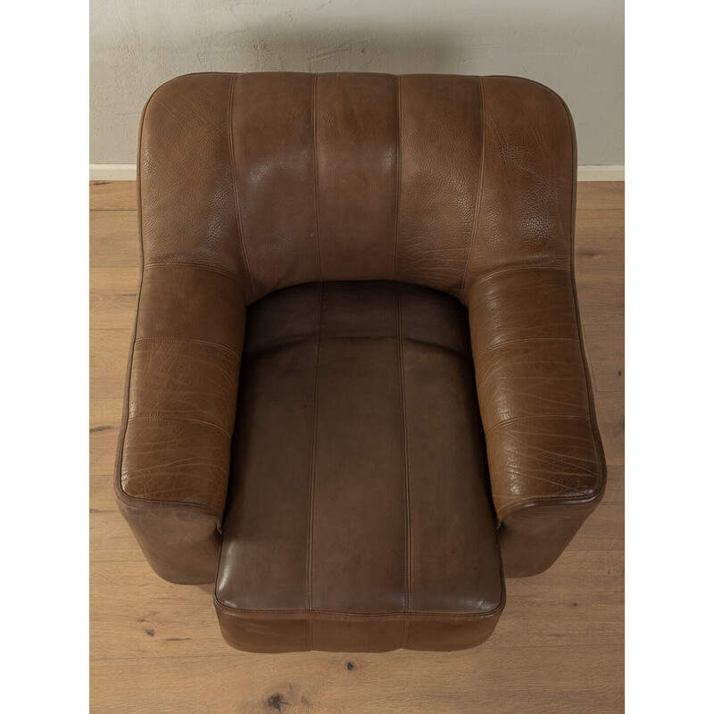 Vintage DS-44 armchair in brown buffalo leather for De Sede, Switzerland 1970