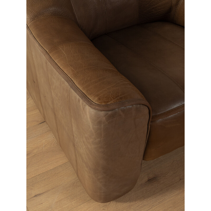 Fauteuil vintage DS-44 en cuir de buffle marron pour De Sede, Suisse 1970