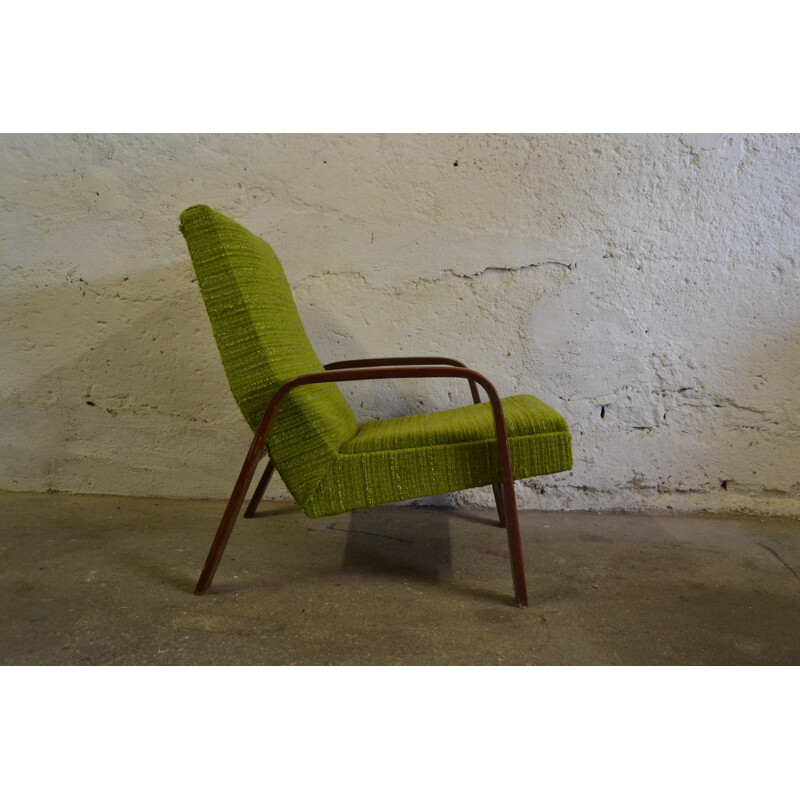 Mid century modern green armchair, ARP - 1950s