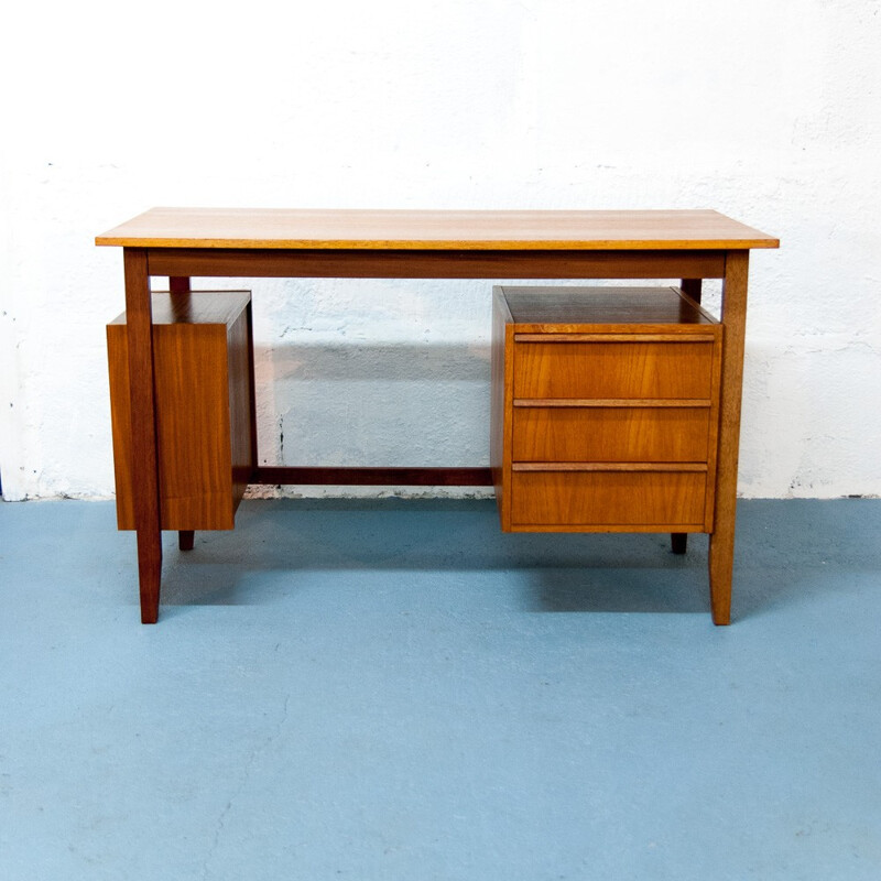 Mid-century modern desk in oak - 1960s