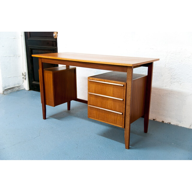 Mid-century modern desk in oak - 1960s