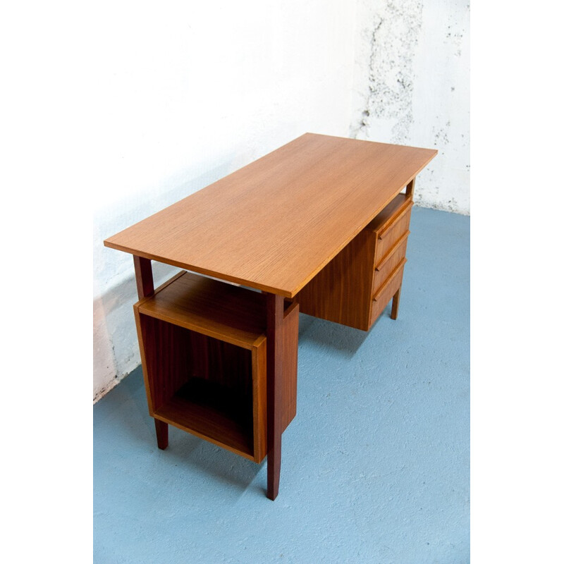 Mid-century modern desk in oak - 1960s