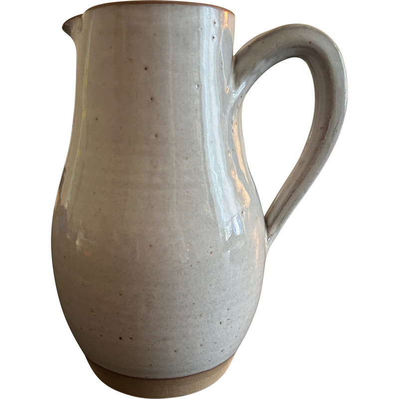 Vintage stoneware pitcher by Roger Jacques for Saint Amand, 1960