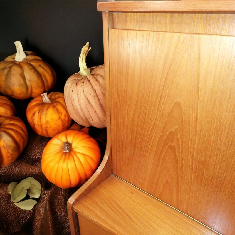 Buffet vintage anglaise en bois de teck, 1970