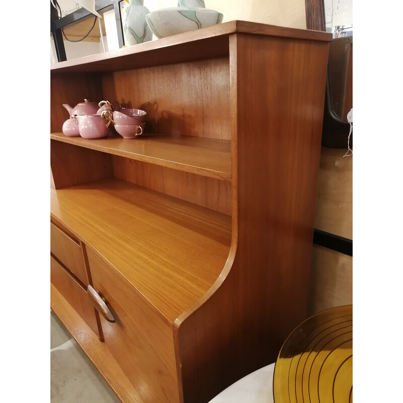 Credenza inglese d'epoca in legno di teak, 1970