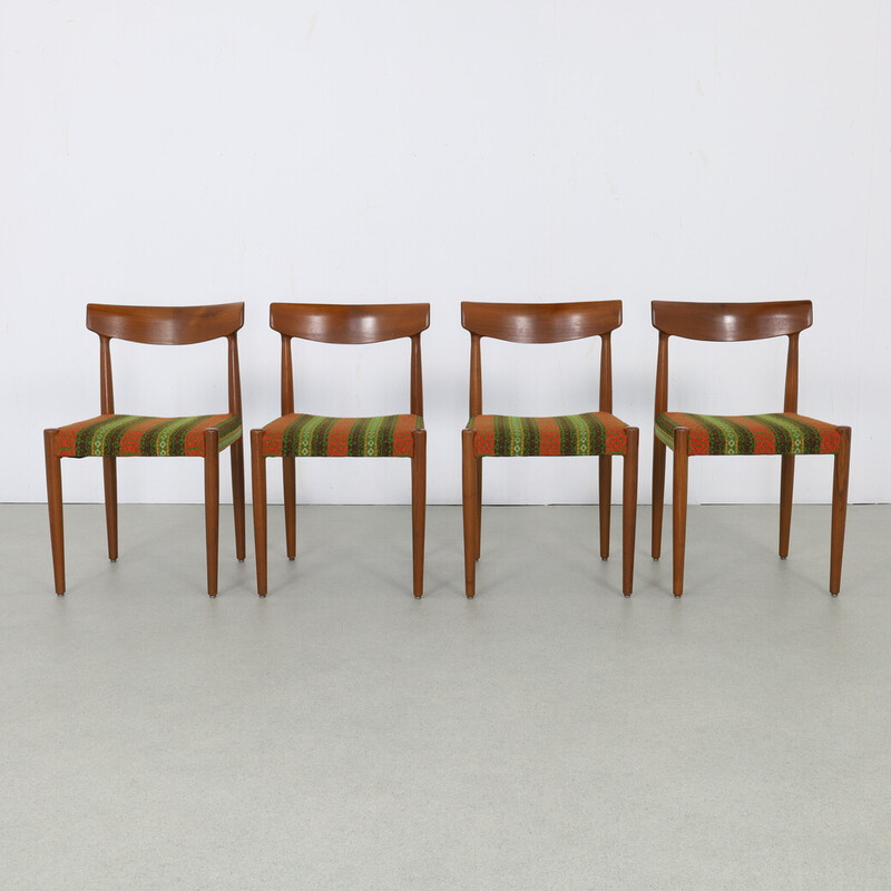 Set of 4 vintage 343 dining chairs by Knud Faerch for Bovenkamp, ​​Netherlands 1960