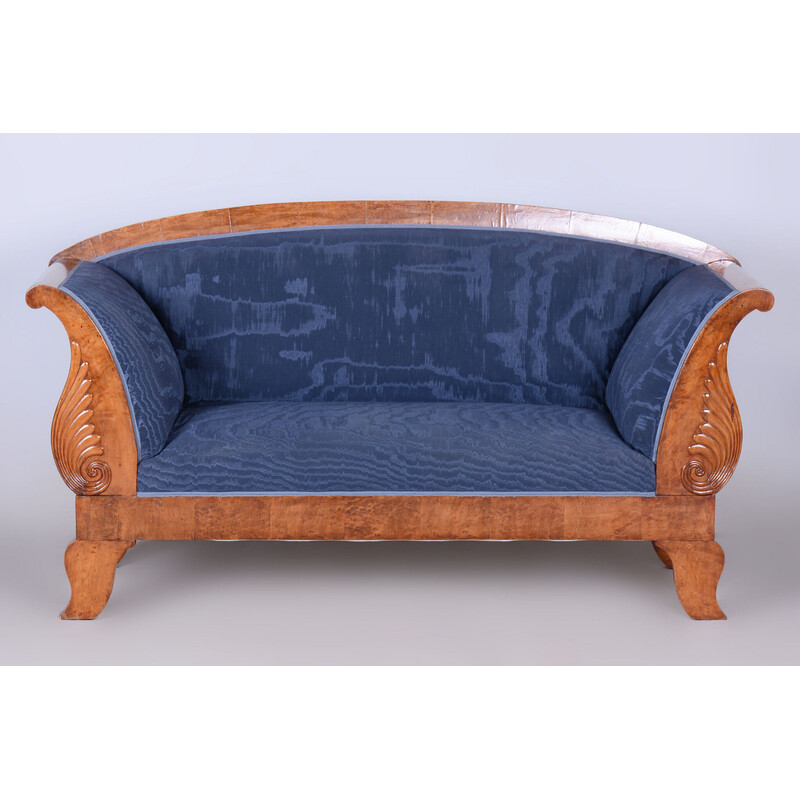 Vintage 3-seater birch sofa, Sweden 1820