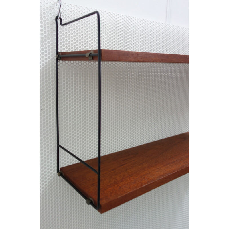Wall shelf with 2 layers by Nils and Kajsa Strinning - 1960s