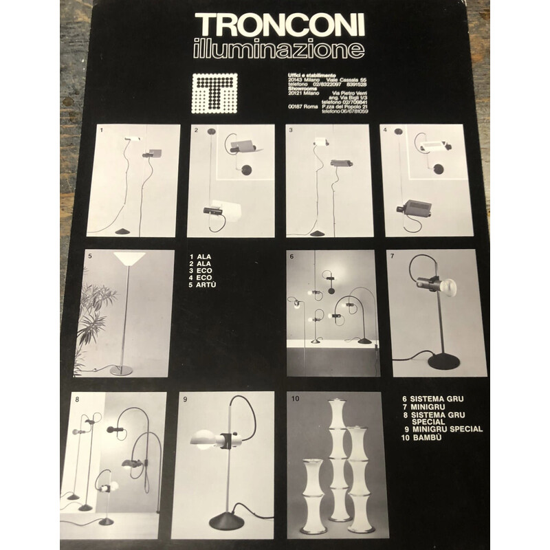 Lampe vintage MiniGru Special par Marianelli et Barbieri pour Tronconi Illuminazione, Italie 1970