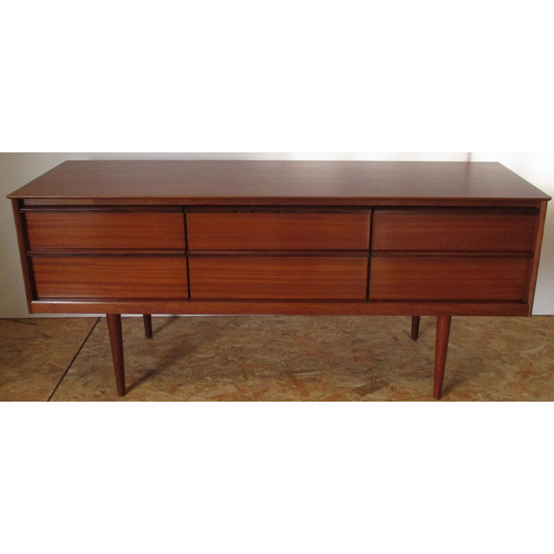 Mahogany and teak chest of drawers, Austin Suite - 1960s