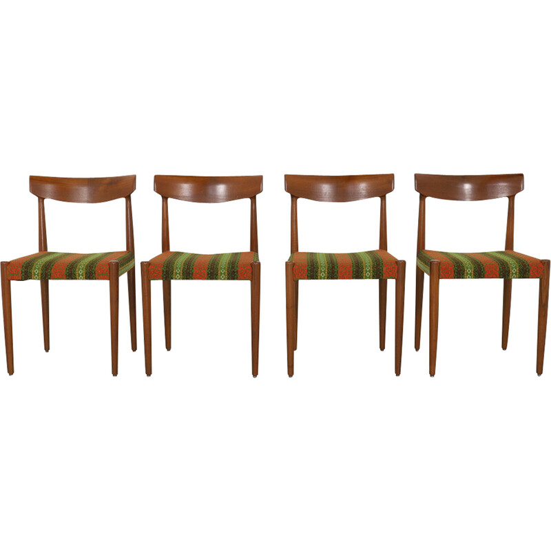 Set of 4 vintage 343 dining chairs by Knud Faerch for Bovenkamp, ​​Netherlands 1960