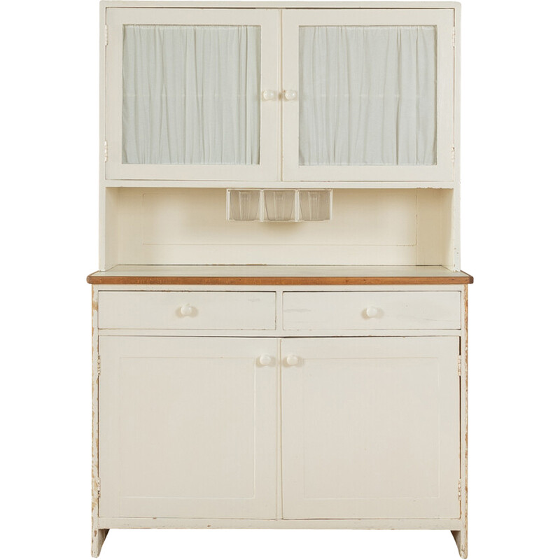 Vintage solid wood kitchen cabinet, 1950