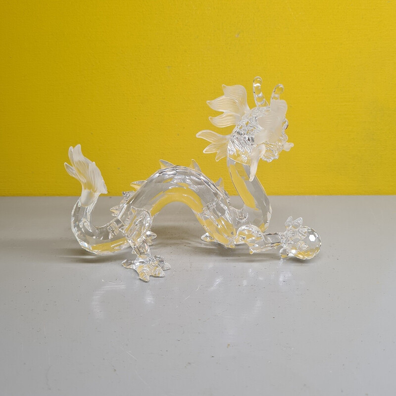 Dragon vintage en cristal par Gabriele Stamey pour Swarovski, 1997