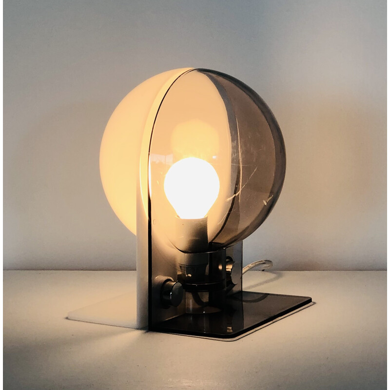 Vintage Sirio lamp in methacrylate and Plexiglas by Sergio Brazzoli and Ermanno Lampa for Guzzini, Italy 1970