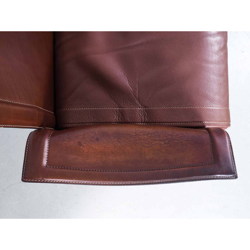 Vintage Korium KM1 leather armchair by Tito Agnoli, Italy