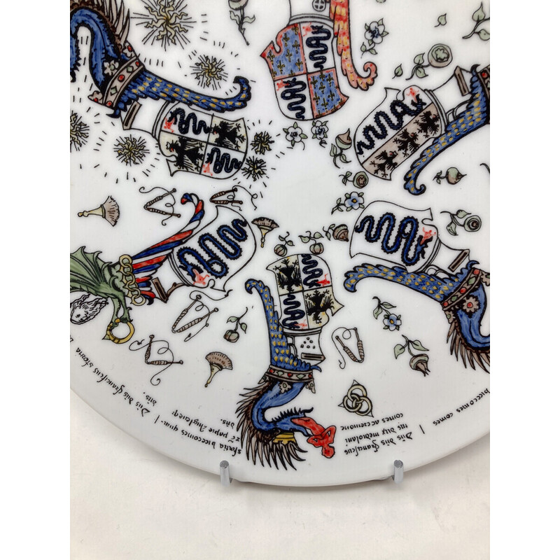 Vintage plate for Fornasetti, Italy