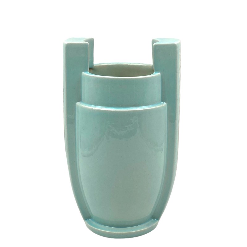 Vintage Art Deco Azur ceramic vase, France 1940