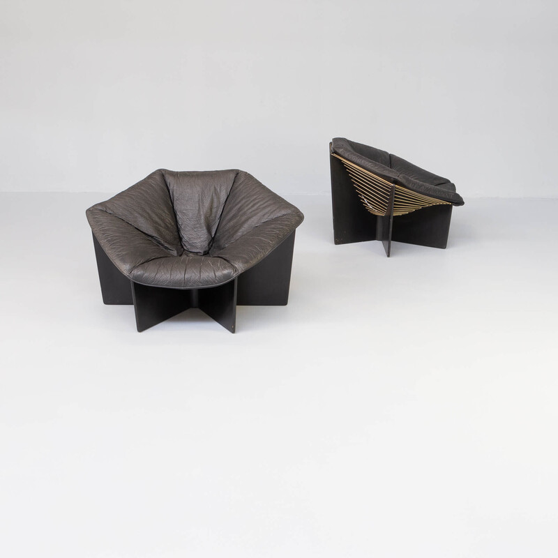 Pair of vintage F687 armchairs by Pierre Paulin for Artifort, 1965