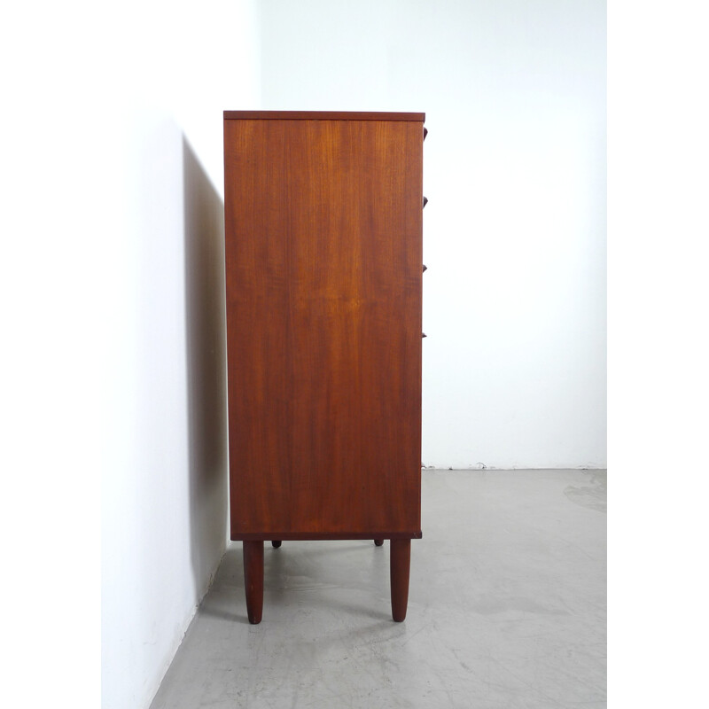 Teakwood chest of drawers with 6 drawers from Denmark - 1960s