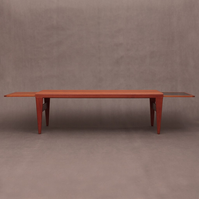 Kai Kristiansen extension soldi teak coffee table - 1950s