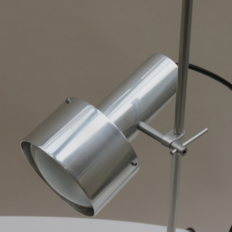 Lampes de bureau vintage à spot unique en aluminium par Peter Nelson pour Architectural Lighting Ltd., 1960