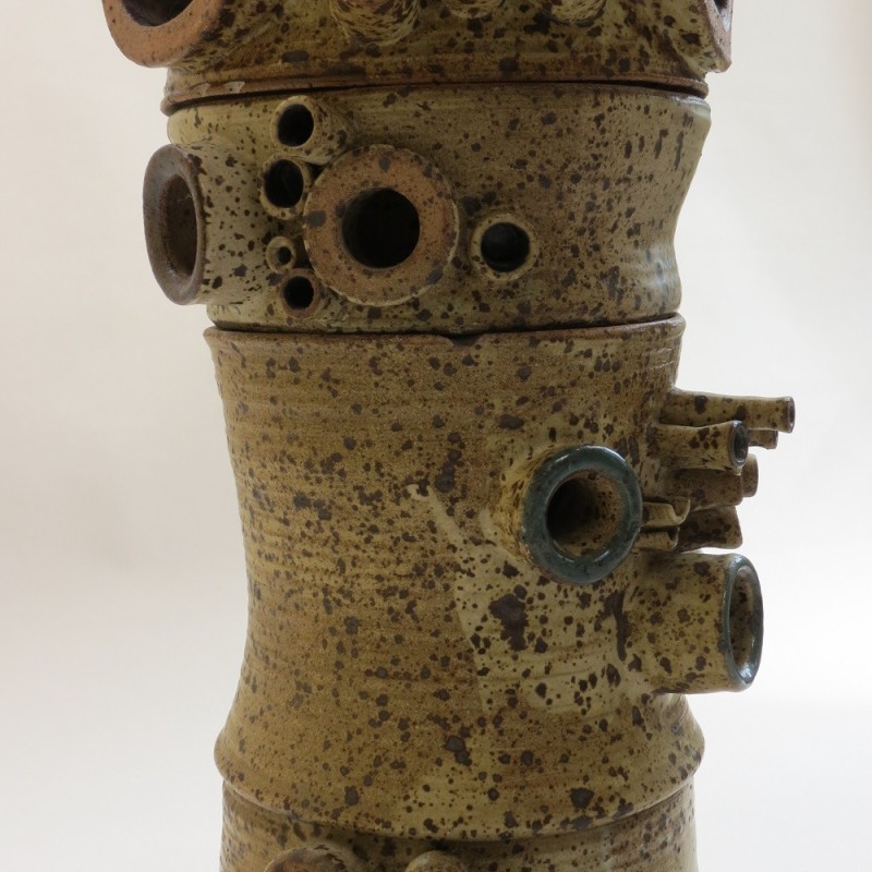 Sculpture de poterie vintage en faïence par Jean Dovey pour Studio Pottery, 1968