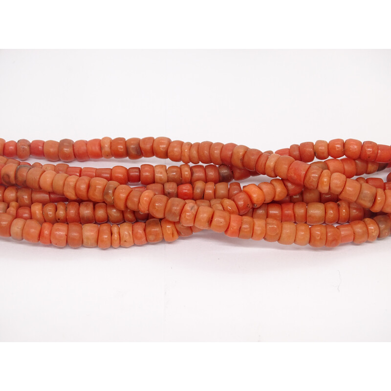 Abalone and Orange Coral Necklace 16 inches – ExoticGlobalProducts.com