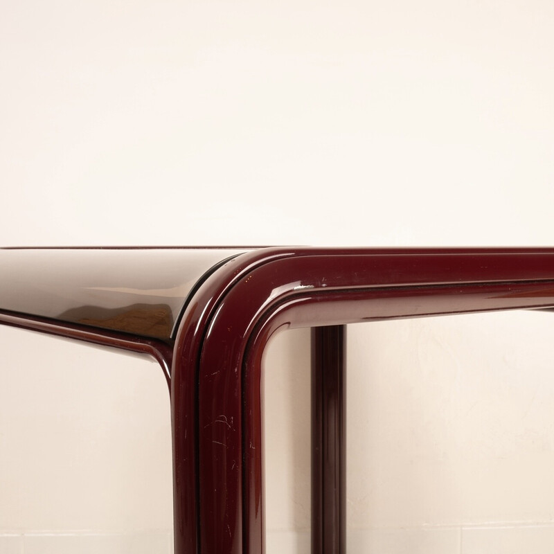 Vintage "Orsay - 54A" table in lacquered metal by Gae Aulenti for Knoll, 1976