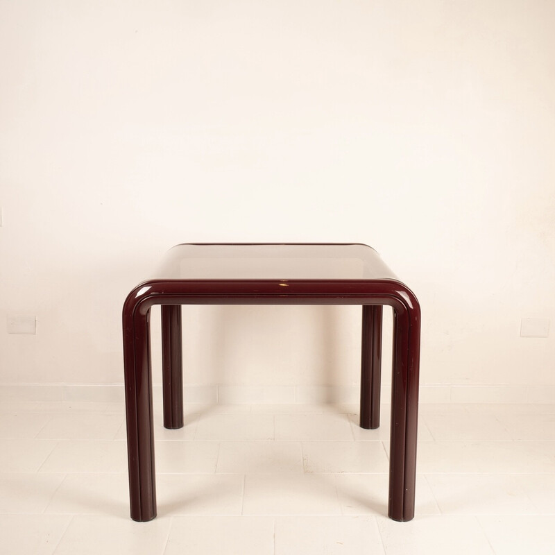 Table vintage "Orsay - 54A" en métal laqué par Gae Aulenti pour Knoll, 1976