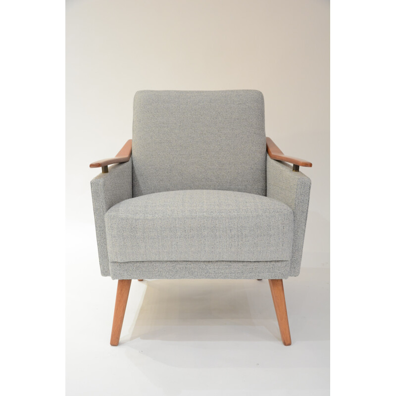 Mid century German grey armchair - 1970s