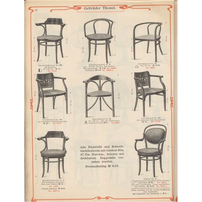 Cadeira de madeira vintage modelo N°81 com 3 pernas da Gebrüder Thonet