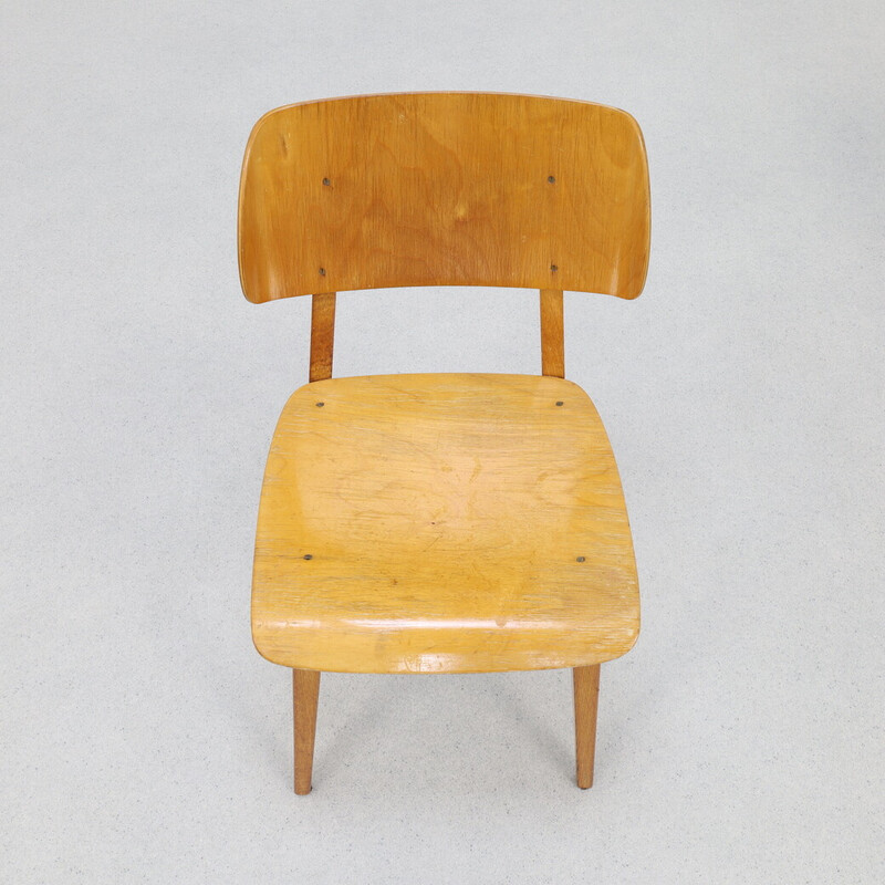 Par de cadeiras Irene vintage em carvalho maciço e contraplacado de Dirk L. Braakman para Ums Pastoe, 1940