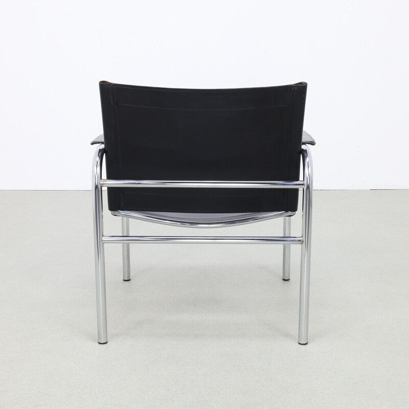 Fauteuil vintage « Klinte » en cuir par Tord Björklund pour Ikea, 1980