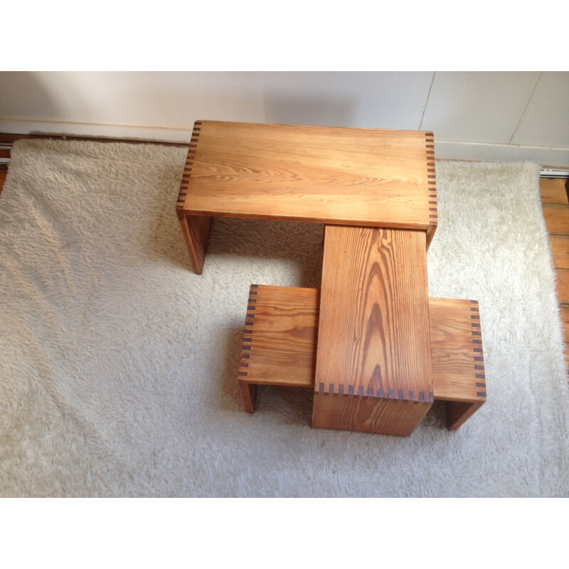 Set of 3 nesting tables by Ate van Apeldoorn - 1960s